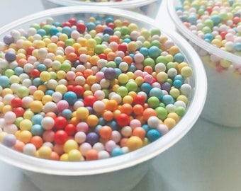 Milk and Cereal Slime (Foam Beads Slime)