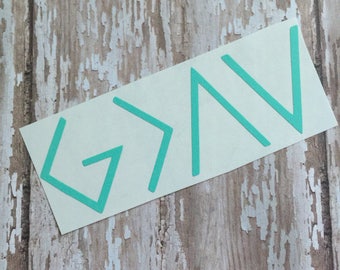 God Is Greater Than The Highs and The Lows; Christian Decal; Faith Decal