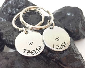 Thelma and Louise, Best Friend Gifts, Best Friend Keychains, Thelma and Louise Keychain, Thelma and Louise Gift, Best Friend Gift, Friends