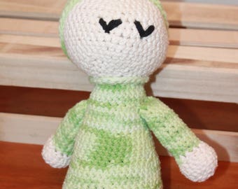 Crocheted Sleeping Baby Doll