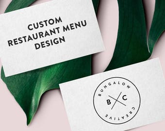 Custom Restaurant Menu Design