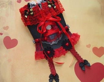Bustier card, glamorous corset