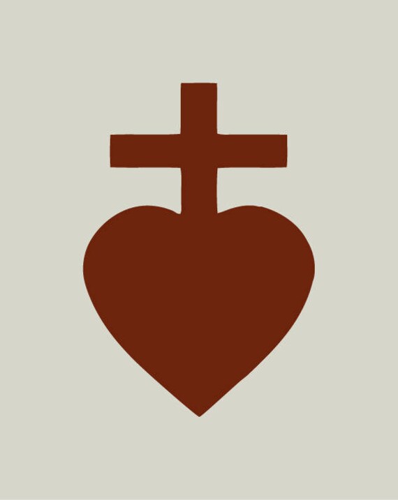 Écusson Sacré Cœur Vendéen – Patch Tissu Collection – Fabriqué En France