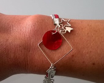 Set, bracelet, necklace and earrings