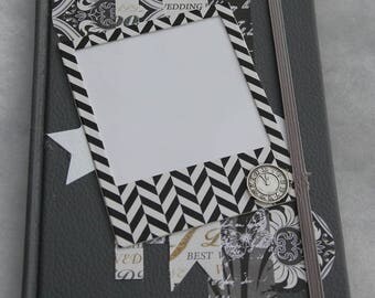 Notebook, Bullet journal, gray and white
