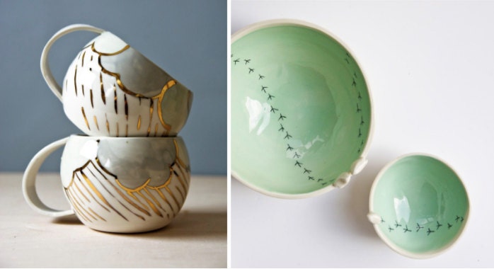 Etsy seller Karolina Grudniewska captures her ceramics’ vivid patterns and interesting shapes with crisp, clear photographs for her Etsy shop karoArt.