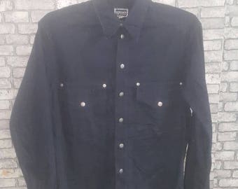 Rare black versace shirt/versace jeans signature