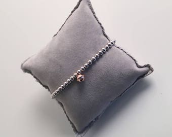 PEARL BRACELET WITH SILVER BELL