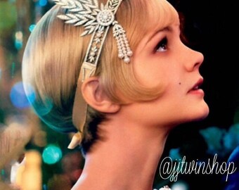 Great Gatsby Headpiece Hair Accessories 70s Vintage Hairpiece