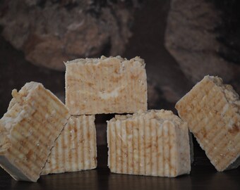 Oatmeal & Brown Sugar Scrub rustic bar soap