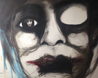 Miranda, Mixed Media on Paper