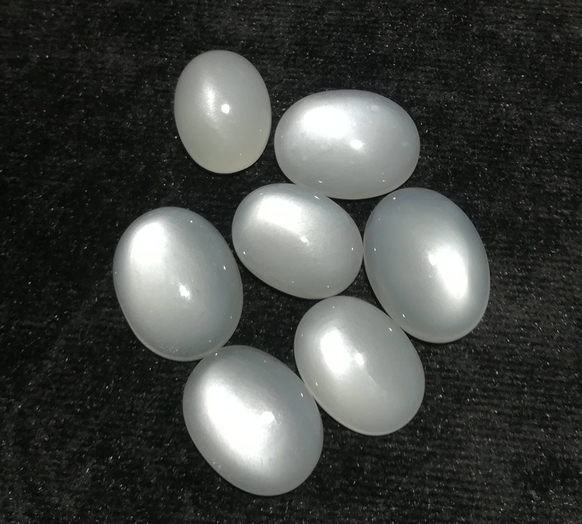 66.20 Ct 7Ps Natural Moonstone Gemstone Loose White Moonstone