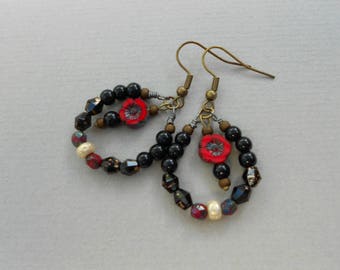 flower earrings