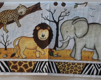 napkin childish African landscape 2 different patterns