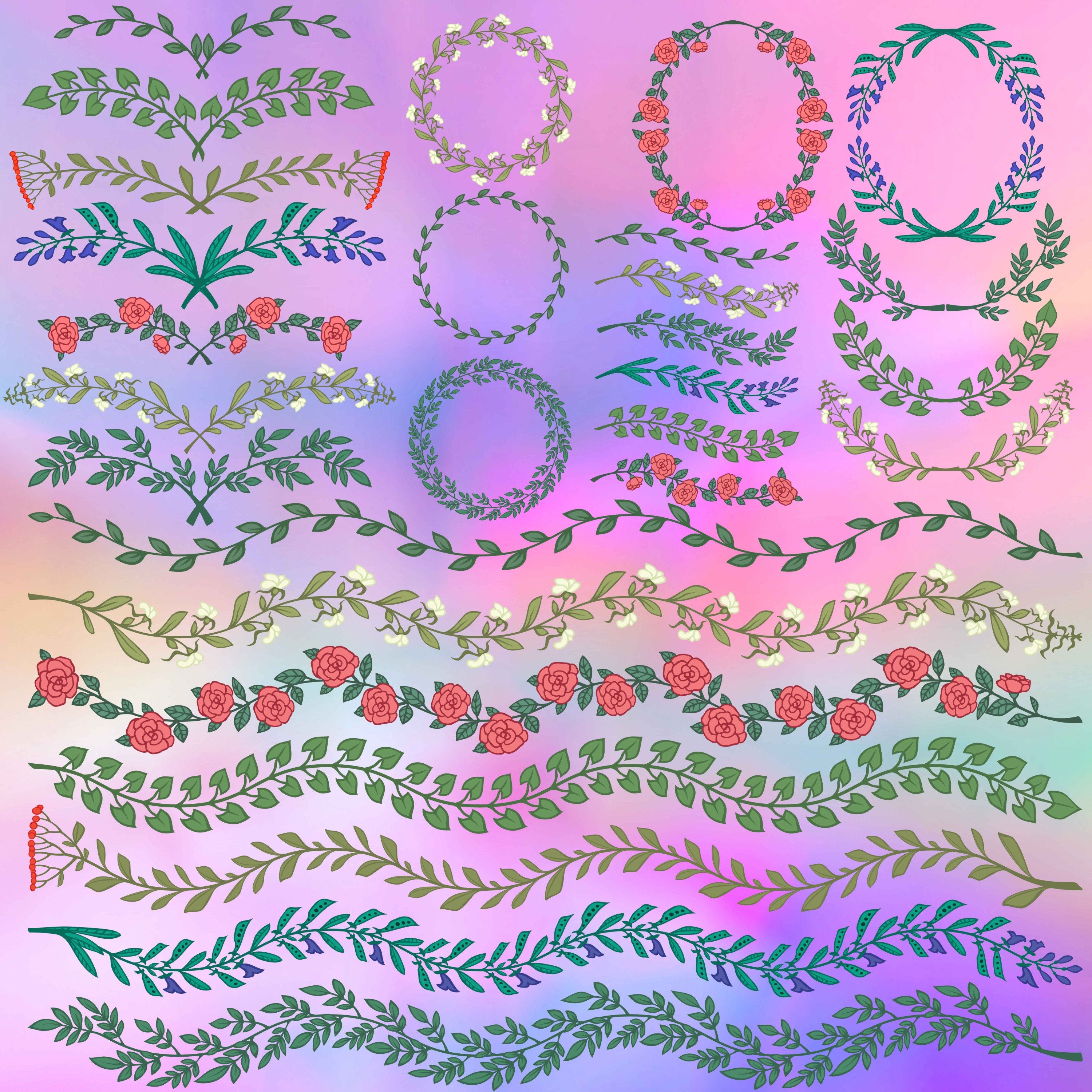 Download Floral elements svg floral dividers svg floral borders svg