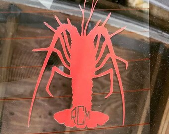 Florida Lobster Car Laptop Decal
