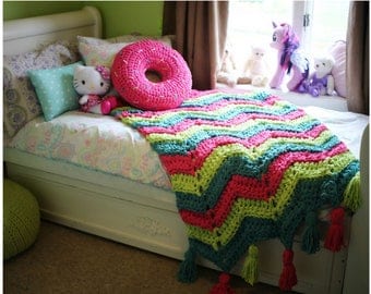 Crochet Pattern for Donut Pillow - Crochet Donut Pillow Pattern - Bulky and Quick Donut Pillow Crochet PATTERN by MJ's Off The Hook Design