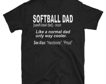 Trendy Apparel Shop Softball Dad Embroidered Cotton Twill Hat - Adjustable, Low Profile, One Size Fits Most