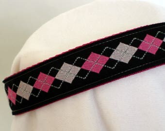 Argyle Dog Collar - Large Dog Collar - XL Dog Collar - 1 Inch Wide - Adjustable Between 16-26 Inches - Argyll Dog Collar - Ready To Ship
