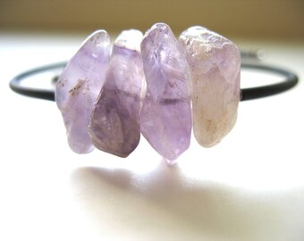 Amethyst Bracelet, Amethyst Stone Cuff Bracelet, Amethyst, Handmade Artisan Amethyst Jewelry, Purple Stone, Gemstone Jewelry