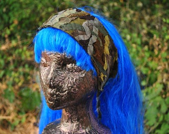Headband - Boho Headband - Festival Headband - Dread Wrap - Hippie Headband - Hair Wrap - Earth Tones Headband - Womens Headband