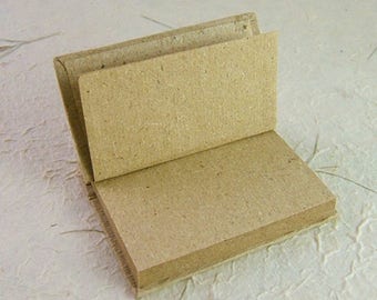 Mini Rustic Peg-Bound Recycled Paper Journal