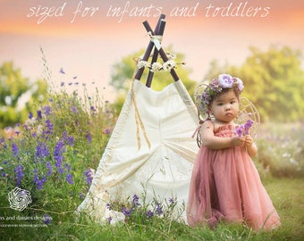 teepee, kids teepee, lace teepee, baby girl, girls teepee - SOPHIE