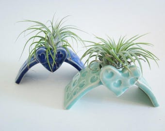 Air plant planter, Cubicle decor, home decor Desk decor, Desk planter gift,