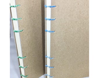 Lined Coptic Bound Journal Ivory Paper