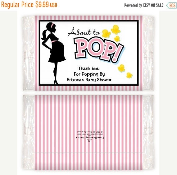 Sale Ready To Pop Pink Printable Popcorn Wrappers