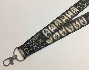 Tim Burtons Dr Who ID Lanyard With Lobster Claw Clasp