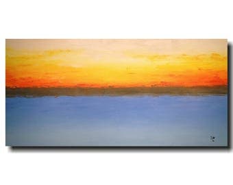 Art Original Large Abstract painting -24 X 48 - JMJartstudio- swept up- beach decor Wall art -Oil paintings - Textured