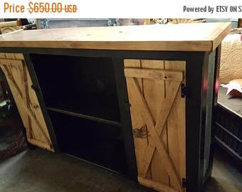 2 DAY SALE ONLY media console / farmhouse furniture / hallway table / storage cabinet / tv stand / rustic furniture / kitchen buffet / enter