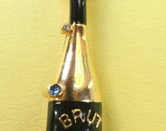 Brut Champagne Celebration Pin/ Brooch