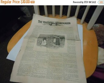 Ephemera & Books 50% Sale Vintage 1894 the Youth's Companion Newspaper, Boston, collectable, Thursday Feb 22