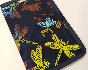 Bi-fold 1/2 Page Pattern Holder in Indigo Dragonfly