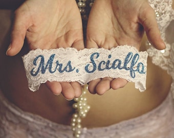 SOMETHING BLUE for BRIDE Wedding Garter / Wedding Garter / lace garter / Something Blue