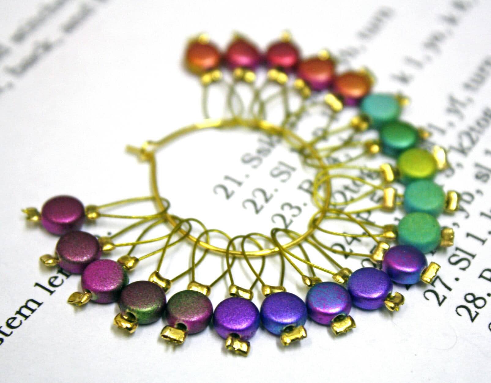 20 Knitting stitch markers coins