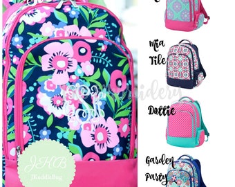 FREE PERSONALIZATION Monogrammed Backpack and Lunchbox Set - Personalized Backpack - Personalized Lunchbox - Lunch Bag - Back to S