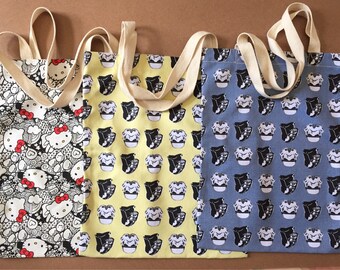 Tote Hello Kitty Tote Bag Starwar Blue and Yellow