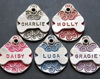Personalized Pet Tag Pet ID Tag Dog ID Tag Custom Pet Tag Dog Name Tag Bone Dog Tag for Dog