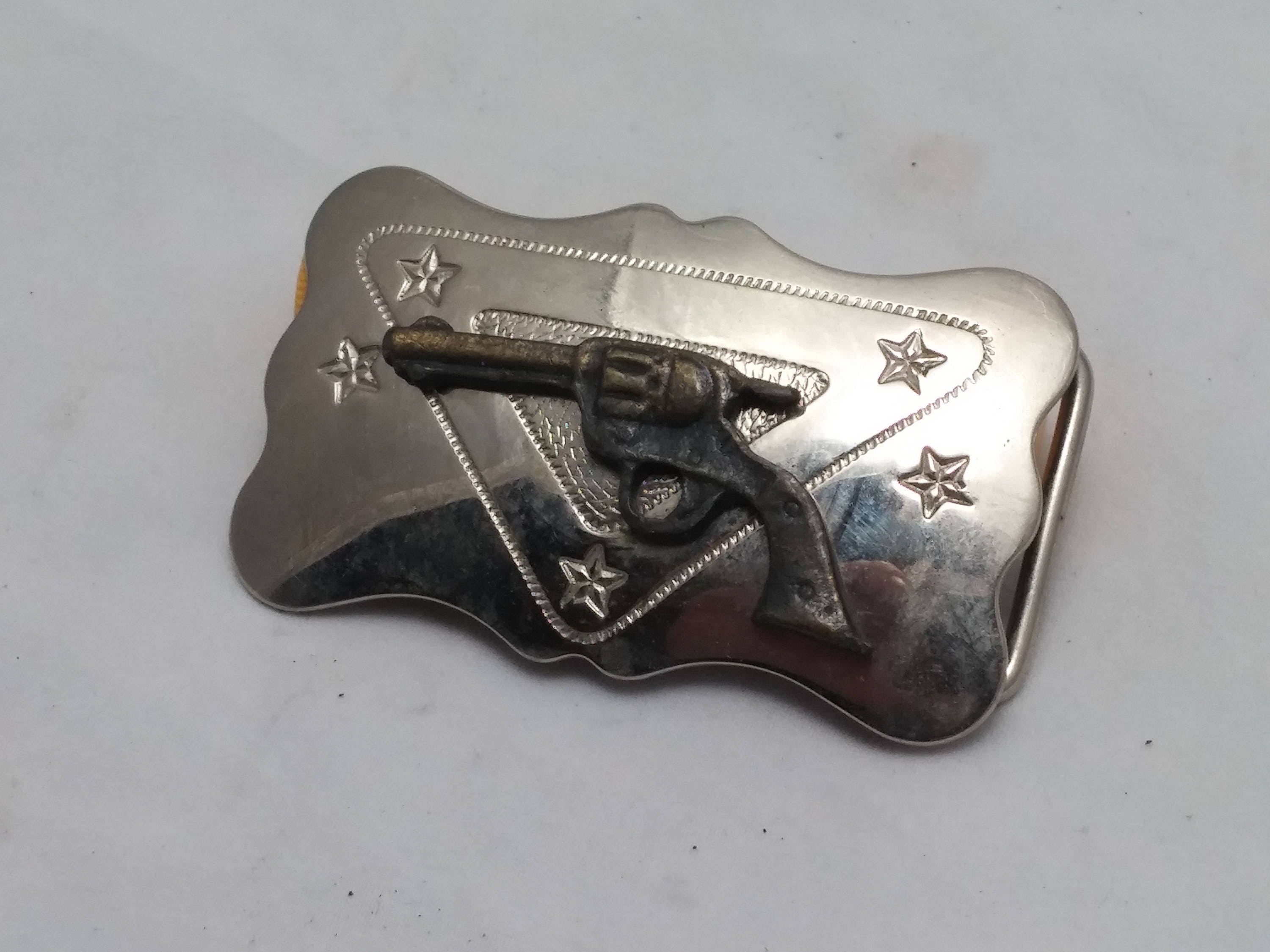 Vintage Colt Pistol Belt Buckle by Chambers Belt Co. Made in
