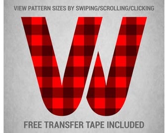 Heat Transfer Vinyl (HTV) - Buffalo Plaid Stripes (Pick Your Own Colors) - Custom Printed Pattern
