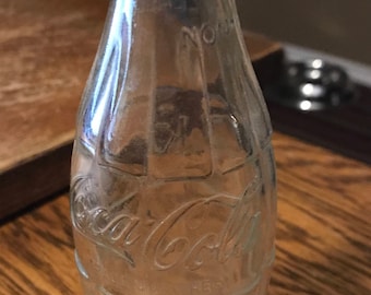 Vintage 1950s Embossed Coke Bottle
