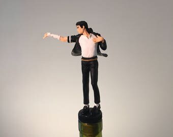 Michael Jackson Wine Topper, King of Pop, Wine Stopper, Dancer Bottle Wine Gift, Dance Gift, Bar Bottle Topper, Moonwalking,Wine Gifts