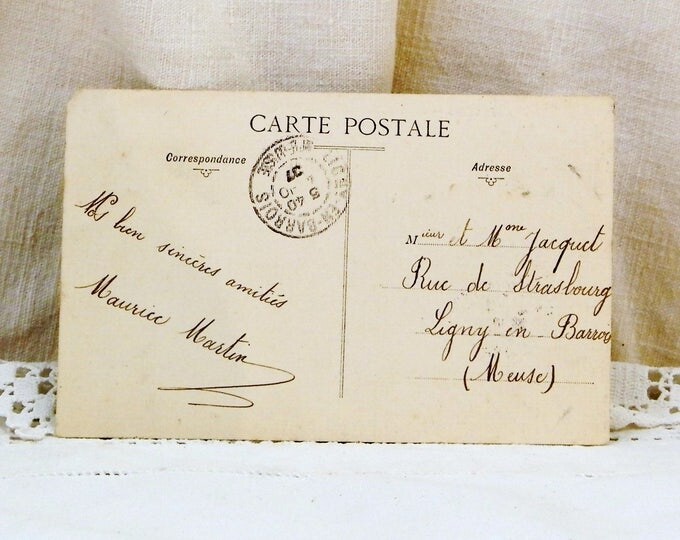 Antique French Postcard of the Alexander Bridge "Le Pont Alexandre et le Petit Palais" in Paris Posted in 1907 France, French Decor Card Antique French Postcard of the Alexander Bridge "Le Pont Alexandre et le Petit Palais" in Paris Posted in 1907 France, French Decor Card