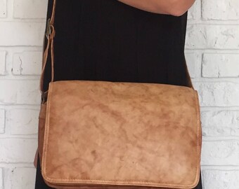 Tan Leather Crossbody bag