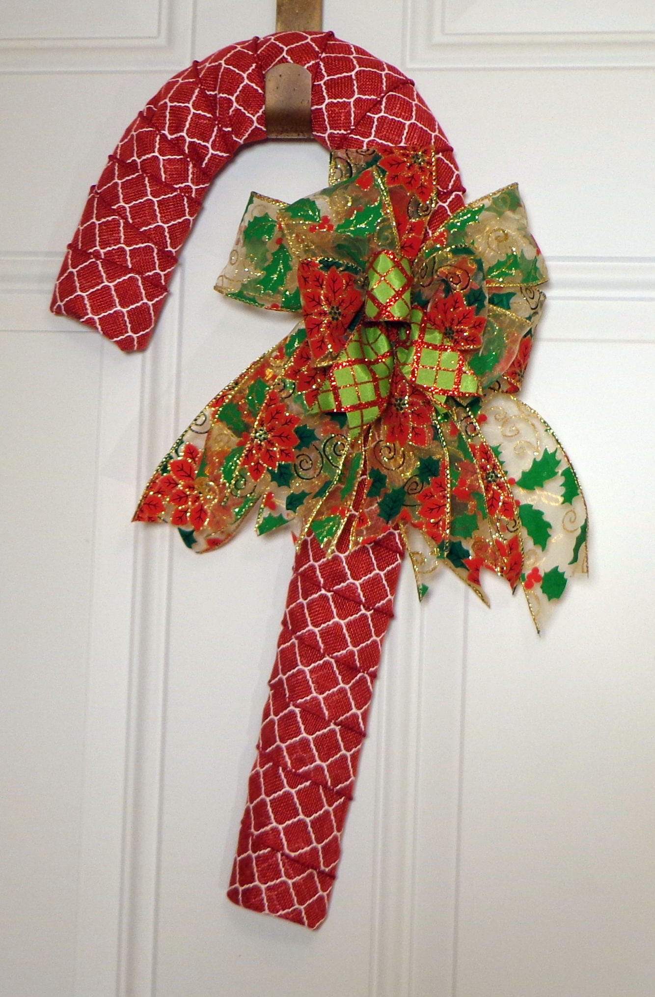 Candy Cane Door Hanger Christmas Decor Front Door Decor