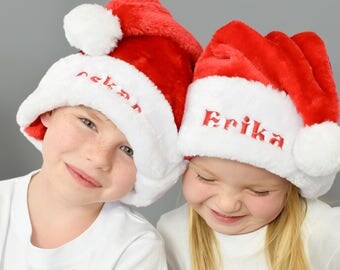 Personalised Red Santa Hats