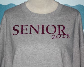 Senior 2018 tshirt - Class of 2018 shirt - Custom Senior t-shirt - Graduation gift - High School Senior shirt - Spirit Wear for a Senior